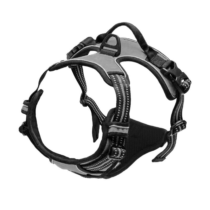 Explosive Red Adventure Dog Harness - Ultimate Safety And Comfort For Large Dogs-2