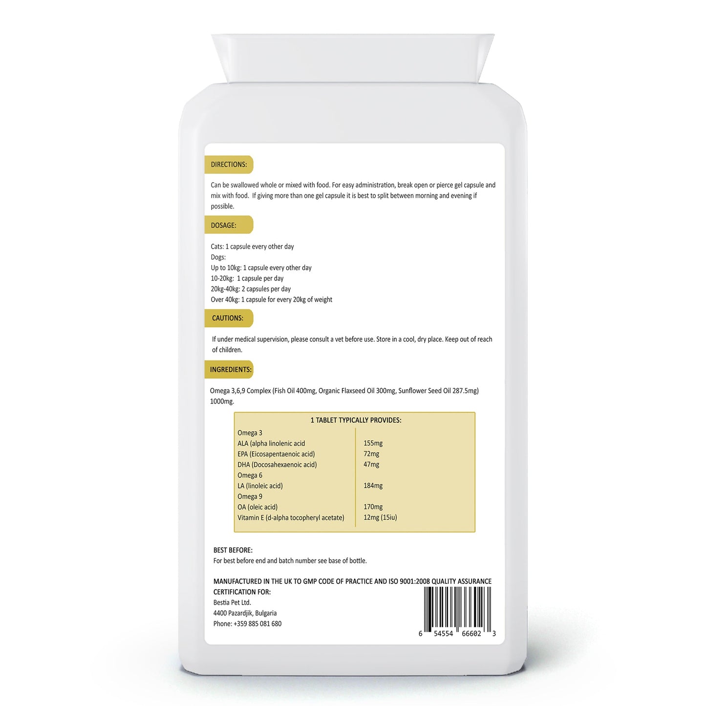 Bestia Dog Sport Omega 369-3