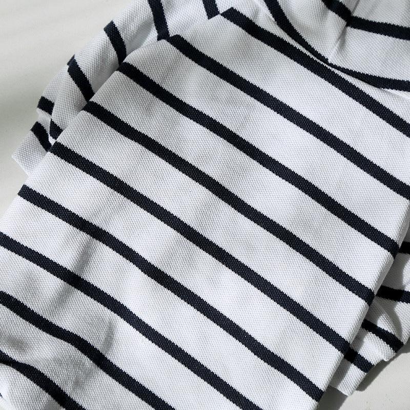 Striped Pet Dog Cat Hoodie Sweater - Stylish And Cozy Apparel For Your Furry Friend-3