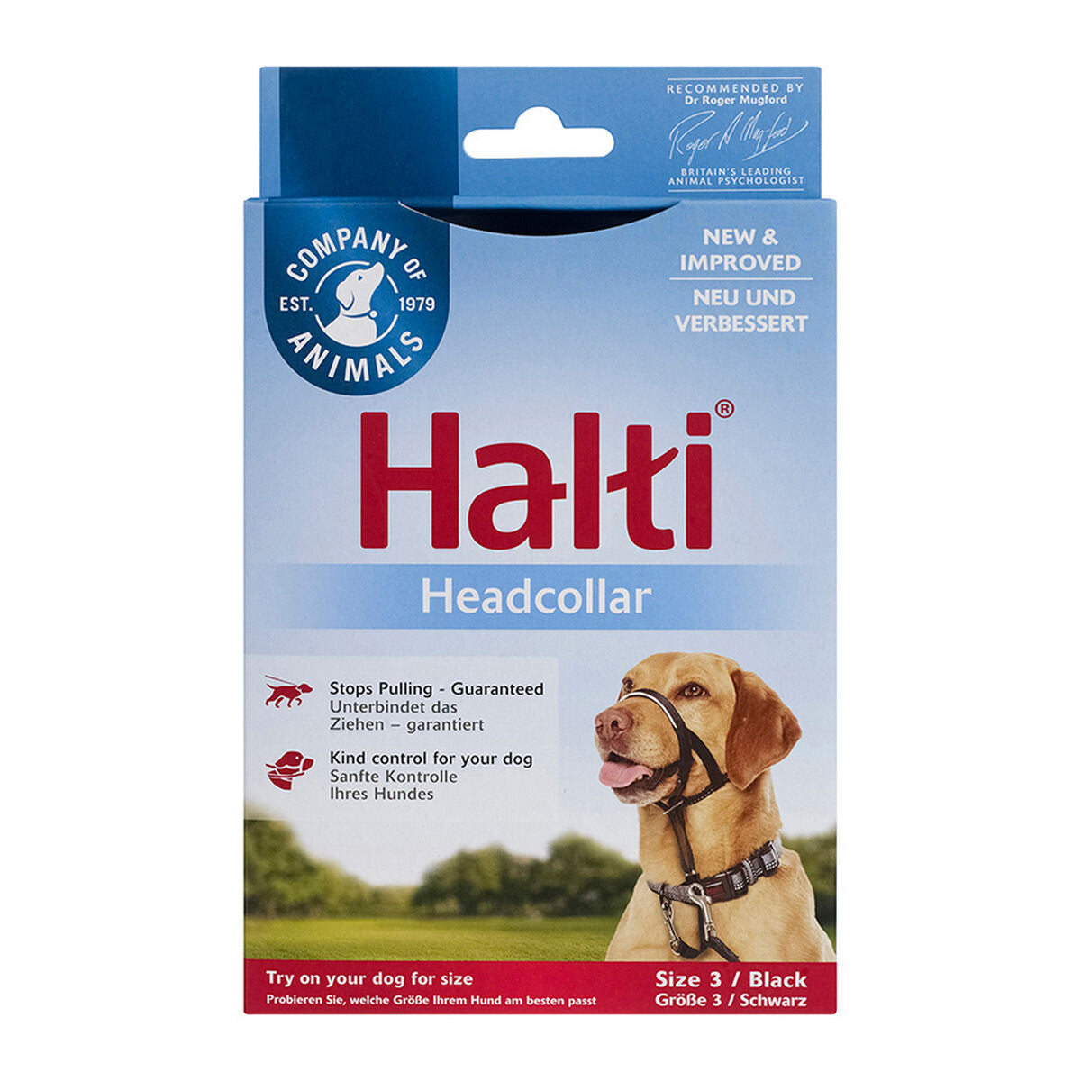 Dog Training Collars Company of Animals Halti Black Muzzle (40-54 cm)-1