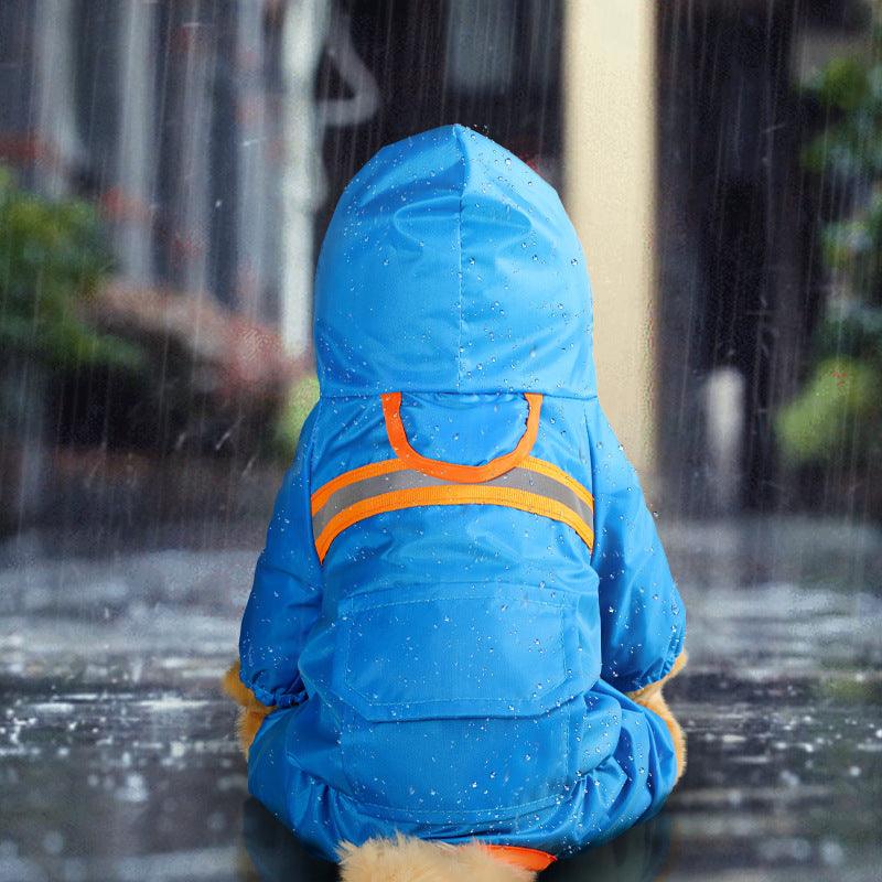 Reflective Pet Raincoat: Keep Your Furry Friend Safe And Dry-4
