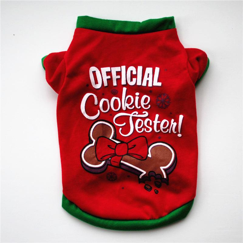 Festive Doggie Christmas Lights T-Shirt Vest-1