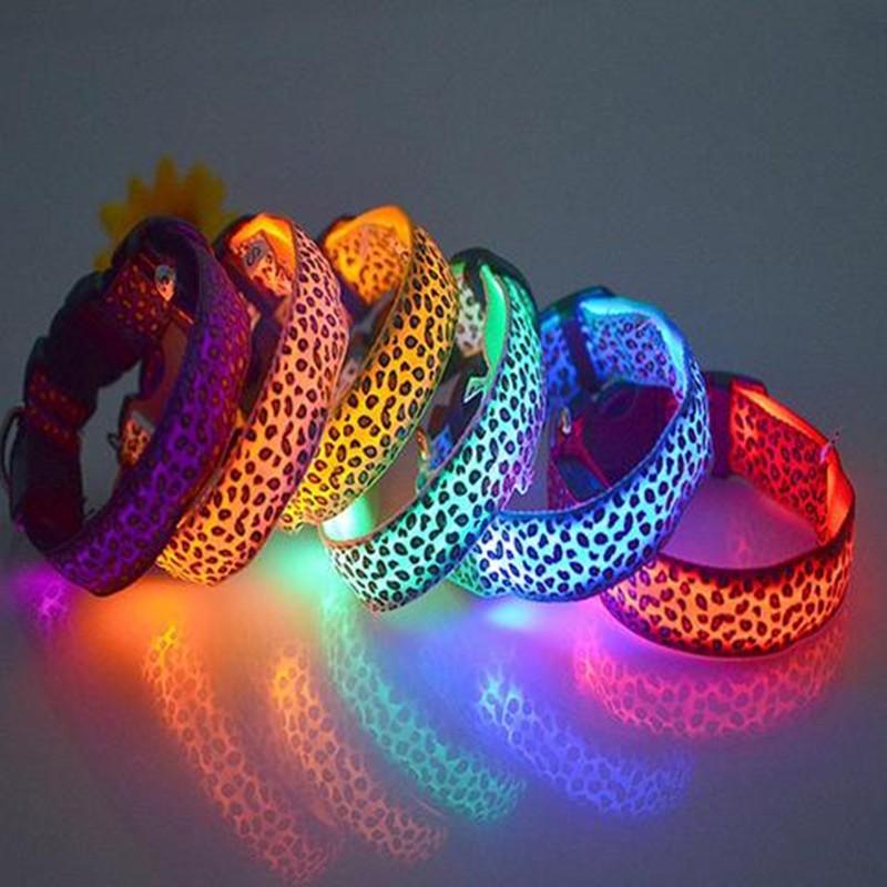 Leopard Glow-In-The-Dark Led Pet Collar: Keep Your Furry Friend Safe And Stylish!-8