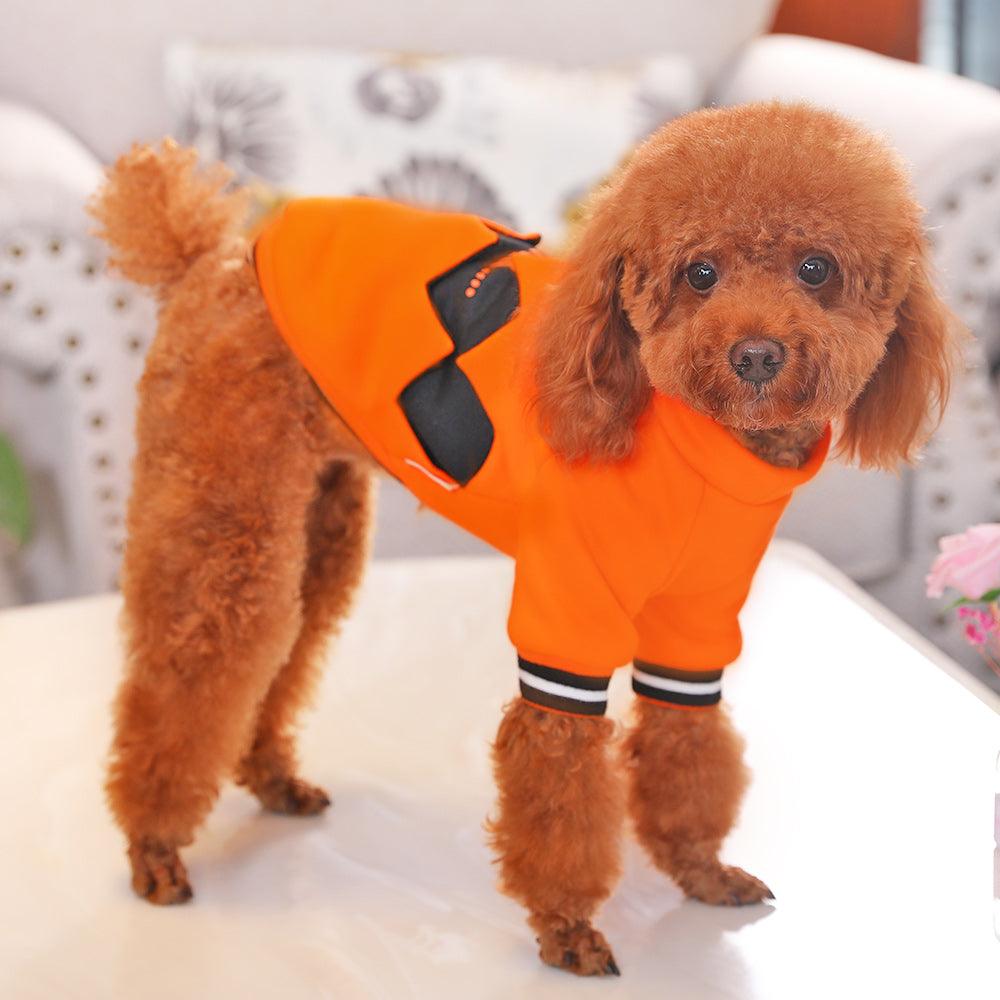 Halloween Pumpkin Dog Costume - Spooky And Stylish Pet Attire-2