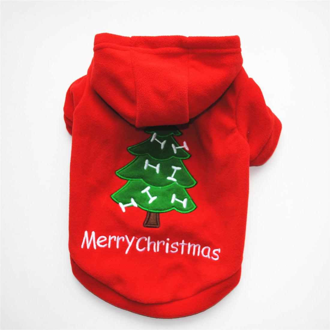 Festive Fleece Christmas Pet Costume-0