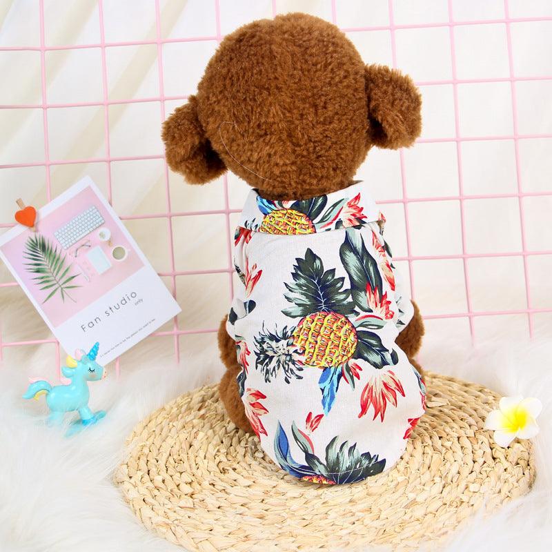 Hawaiian Paradise Pet Shirt: Stylish And Colorful Island Vibes For Your Furry Friend-3