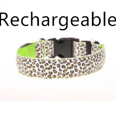 Leopard Glow-In-The-Dark Led Pet Collar: Keep Your Furry Friend Safe And Stylish!-2