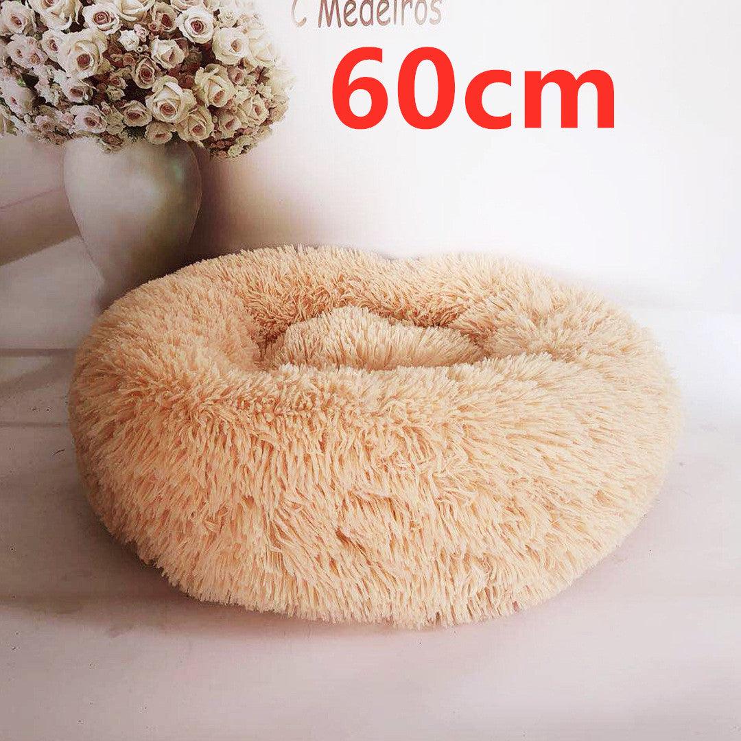 Cozy Haven: Luxurious Round Pet Bed For Winter Comfort-32