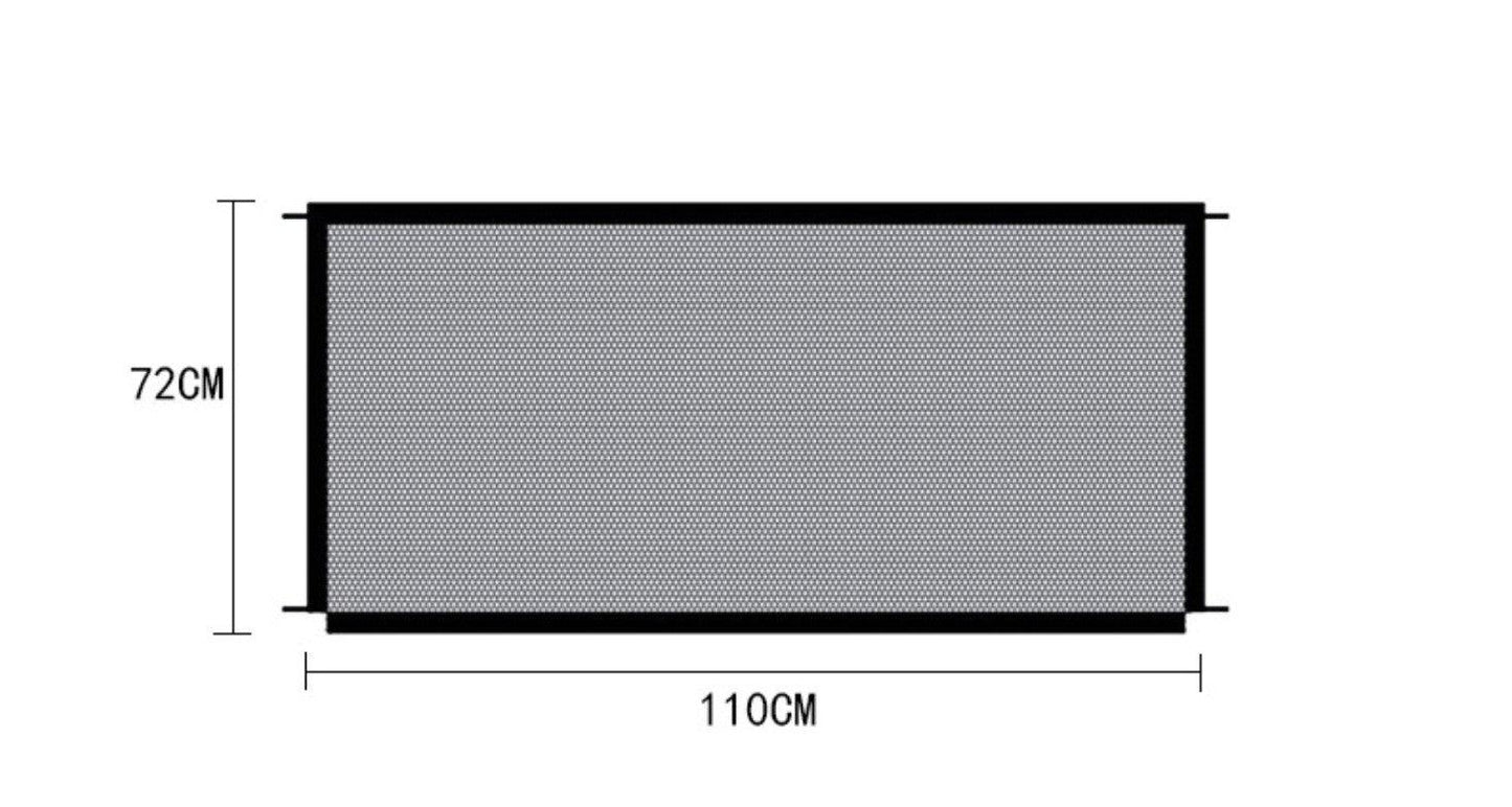 Portable Pet Safety Fence - Transparent Isolation Net For Cars, Windows, And Balconies-3