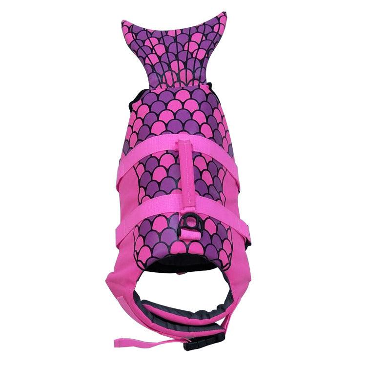 Shark Mermaid Pet Life Jacket - Stylish And Safe Swimsuit For Pets-3
