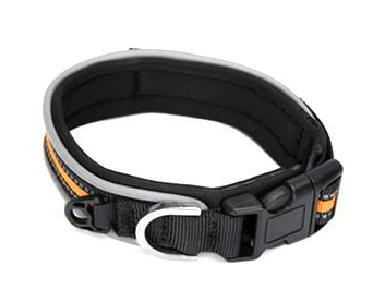 Reflective Grid Pattern Neoprene Pet Collars - Stylish Safety Accessories For Dogs And Cats-5