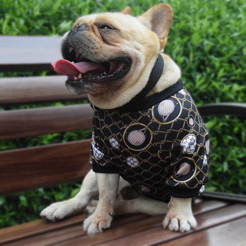 Personalized Pet Fashion: Customizable Bag Print Dog Clothes For Spring And Autumn-1