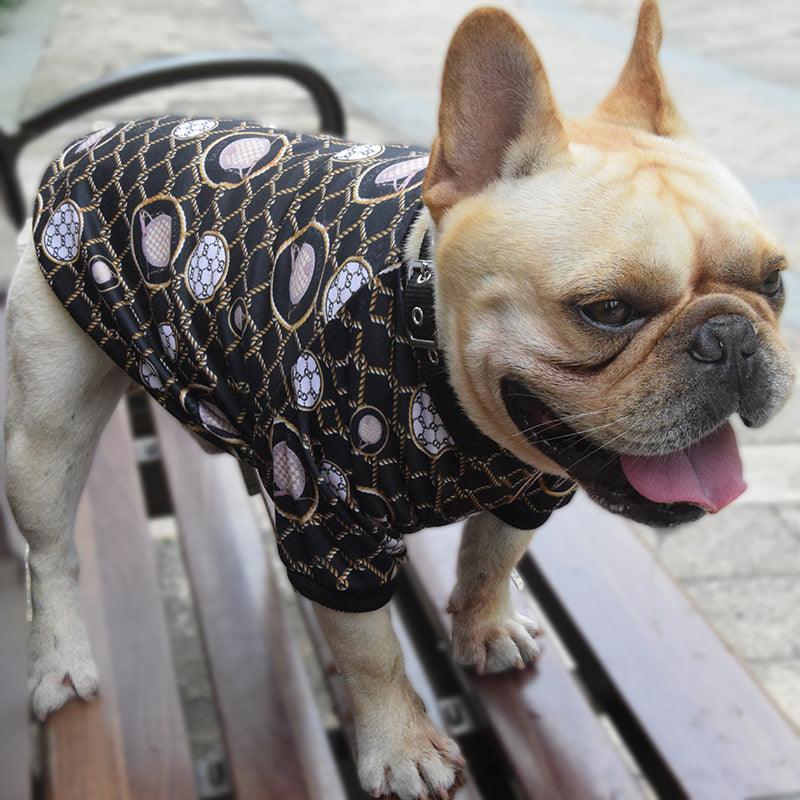 Personalized Pet Fashion: Customizable Bag Print Dog Clothes For Spring And Autumn-2
