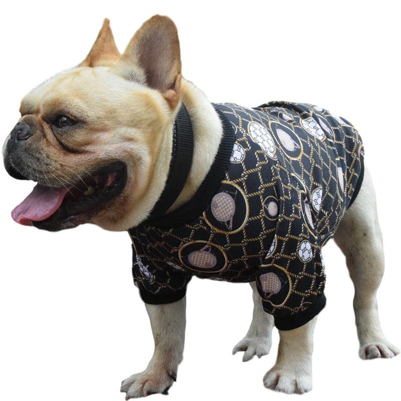 Personalized Pet Fashion: Customizable Bag Print Dog Clothes For Spring And Autumn-3