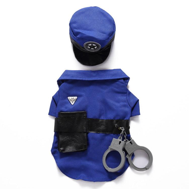 Funny Police Dog Halloween Costume Set-4