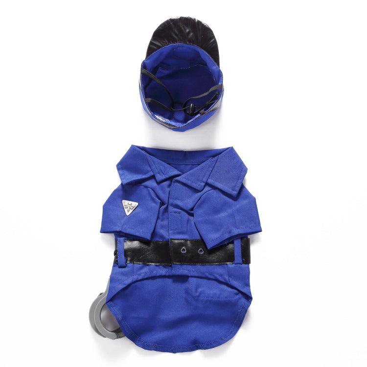 Funny Police Dog Halloween Costume Set-2