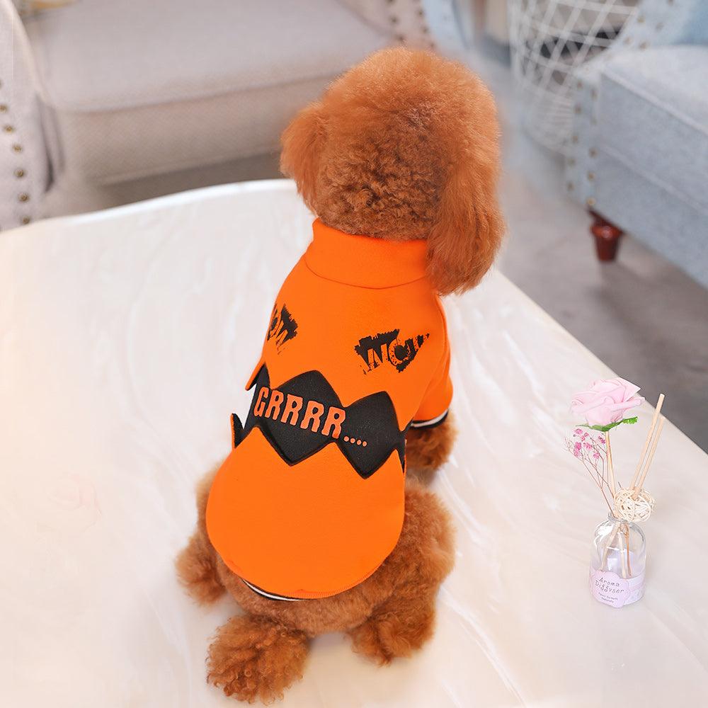 Halloween Pumpkin Dog Costume - Spooky And Stylish Pet Attire-3