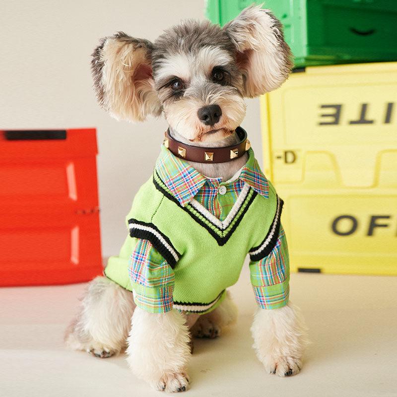 Fruit Green Casual Dog Shirt For Small And Medium-Sized Dogs And Cats-3