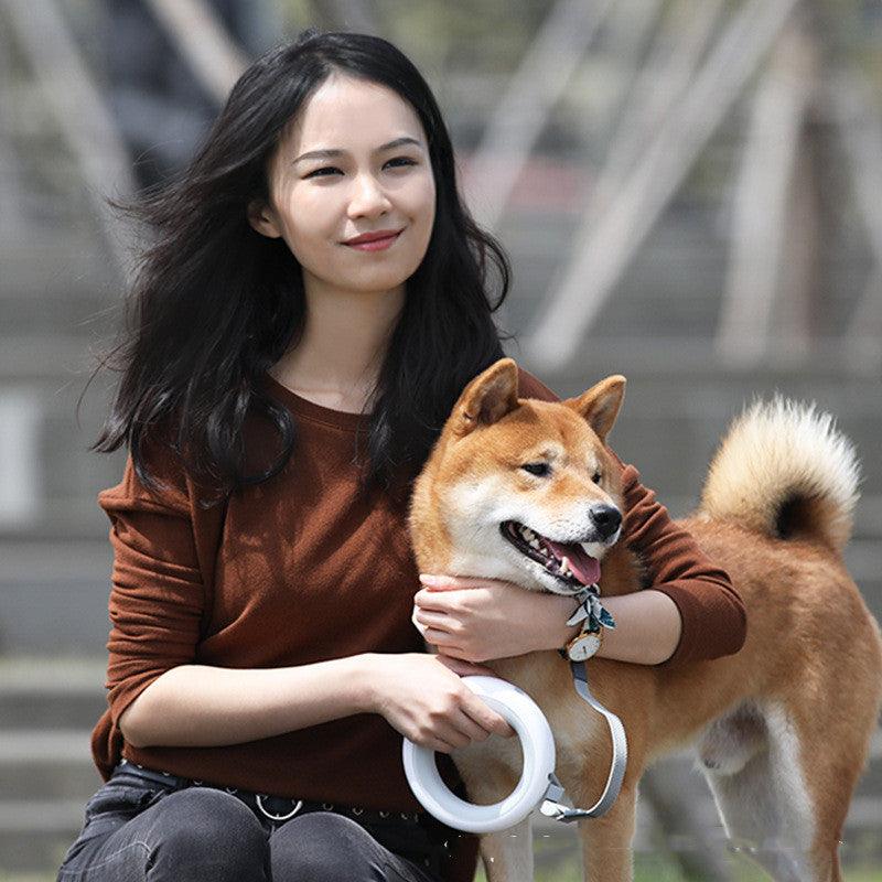 Innovative Flexigrip Dog Walking Leash With Led Lighting And Wearable Bracelet-1