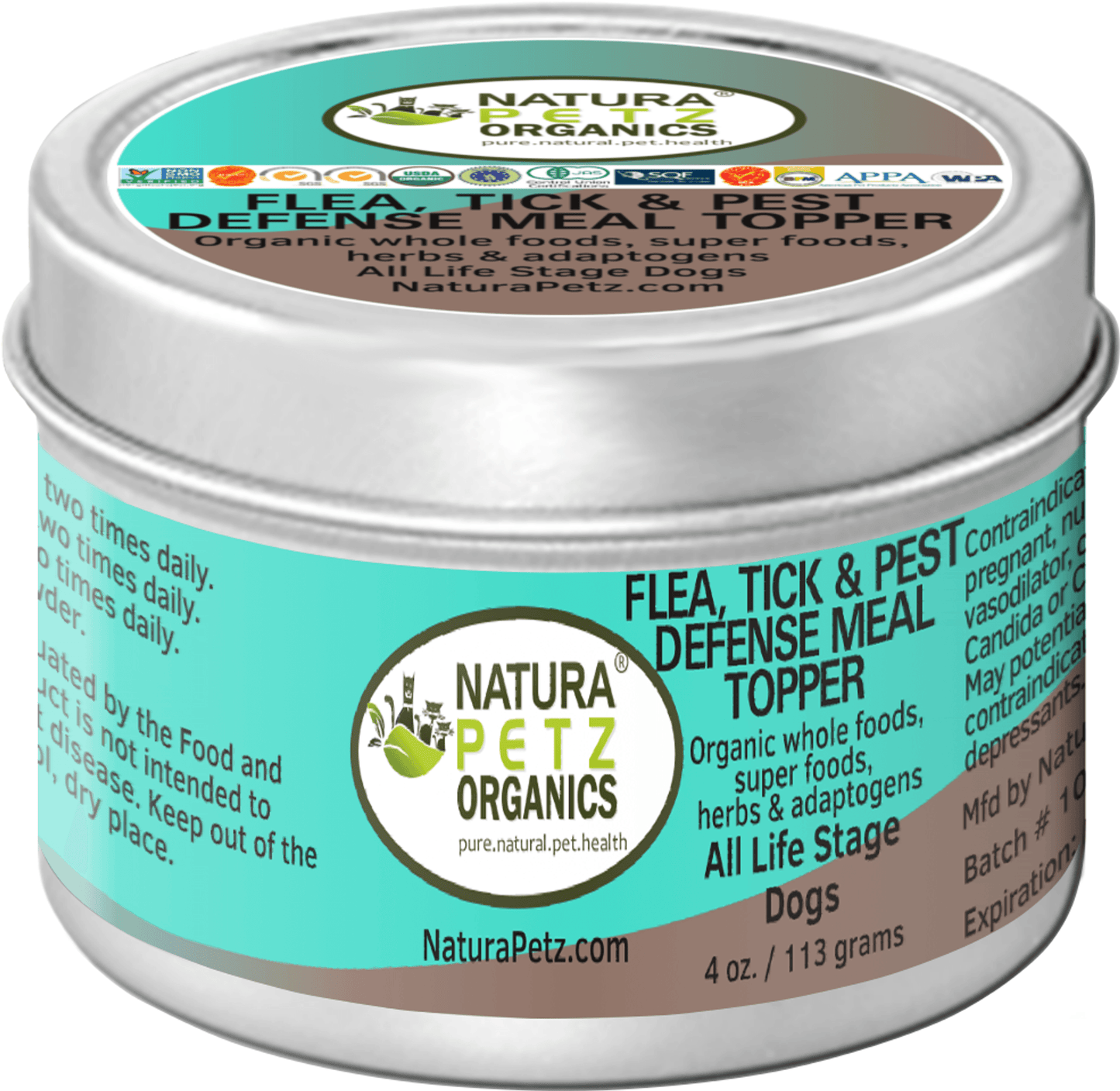 Natural Flea, Tick & Pest Defense Meal Topper for Dogs and Cats-1