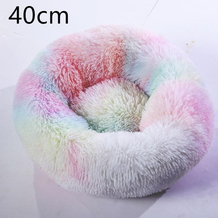 Cozy Haven: Luxurious Round Pet Bed For Winter Comfort-17