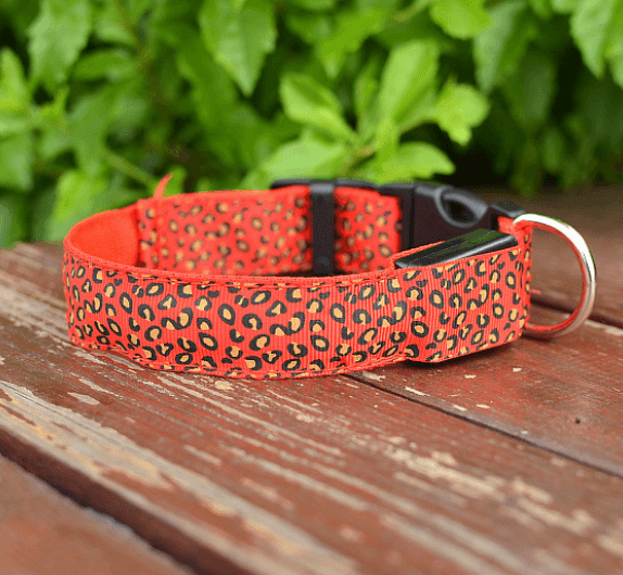 Leopard Glow-In-The-Dark Led Pet Collar: Keep Your Furry Friend Safe And Stylish!-11