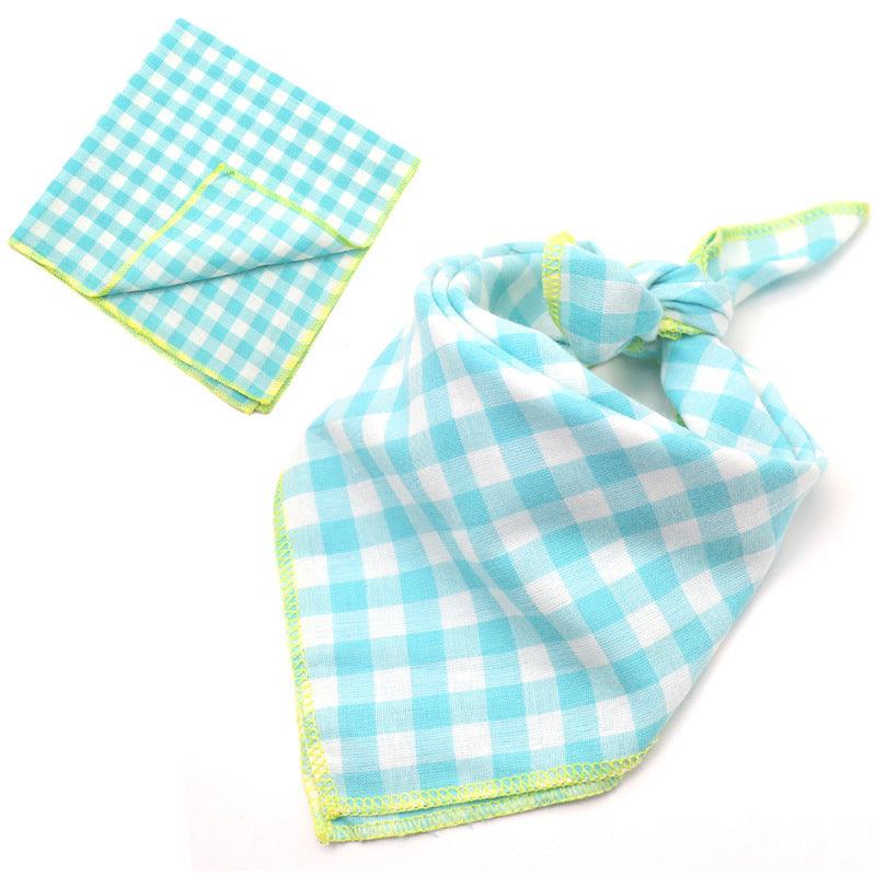 Fashionable Double Sided Cotton Pet Scarf-3