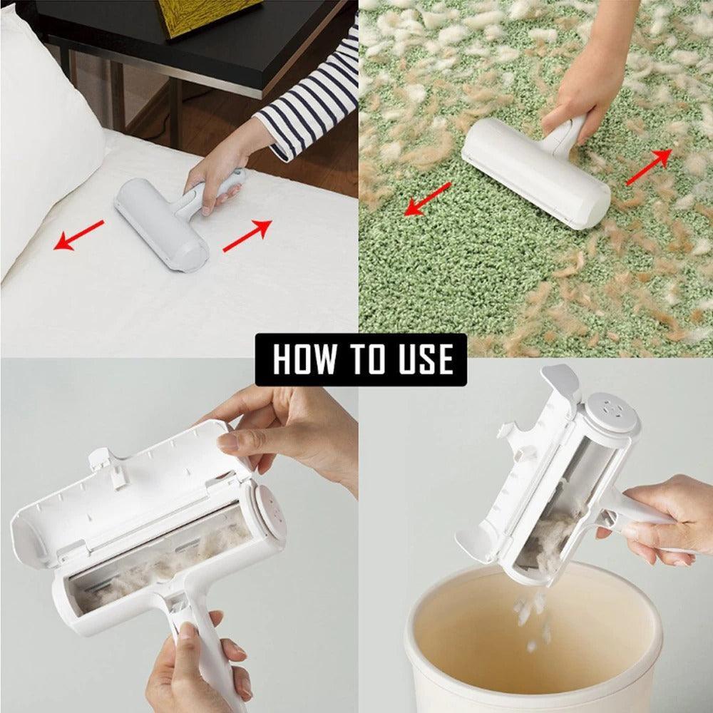 2-Way Pet Hair Roller Remover: The Ultimate Fur Cleaning Tool For Dogs And Cats-3