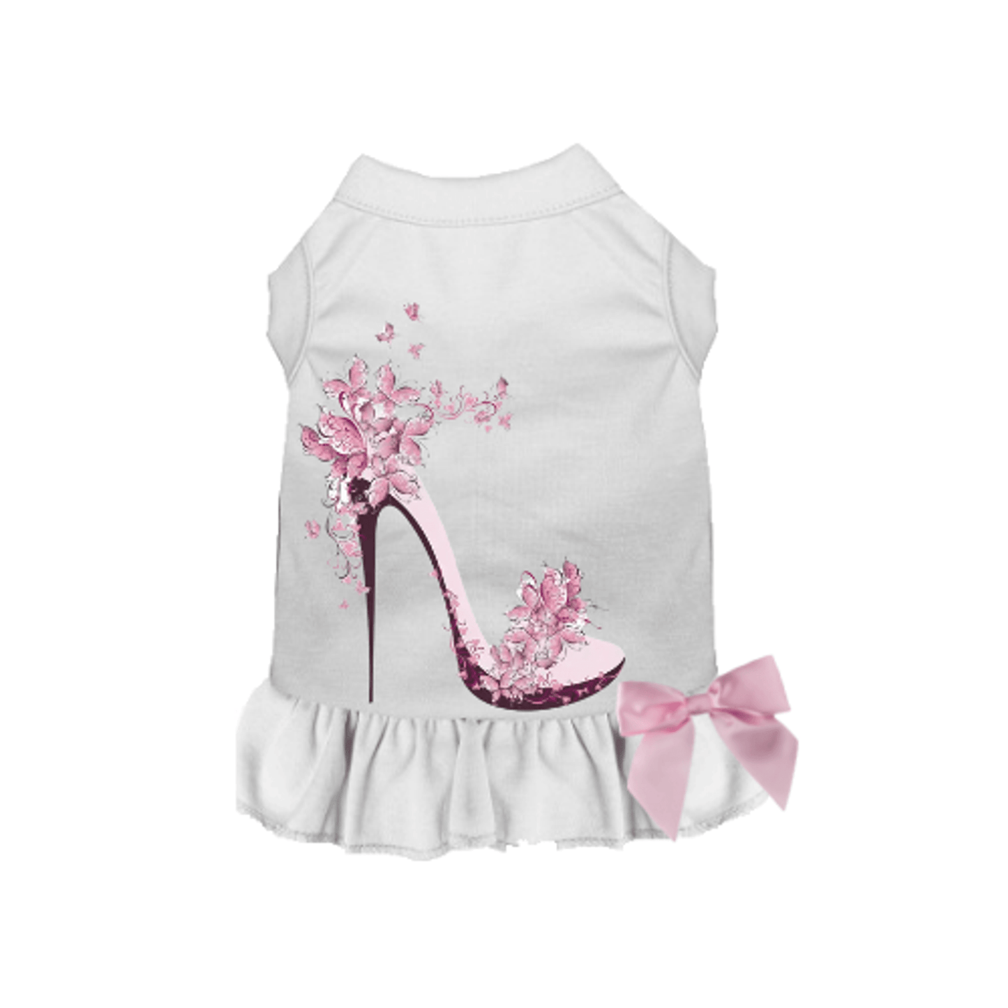 Spring Floral Stiletto Dress for Dogs-3