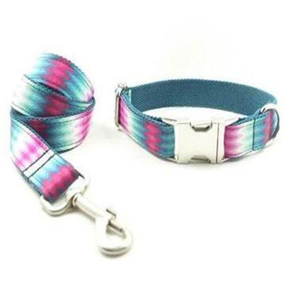 Vibrant Ribbon Traction Set For Patterned Dog Collars-5