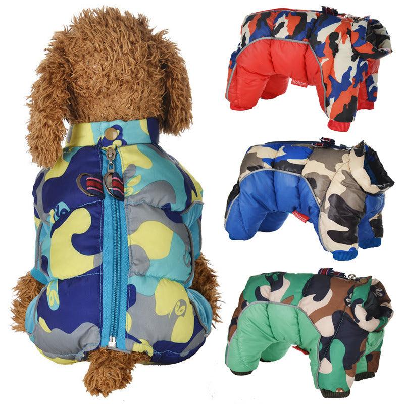 Waterproof Cotton Pet Coat: Stylish Protection For All Seasons-0