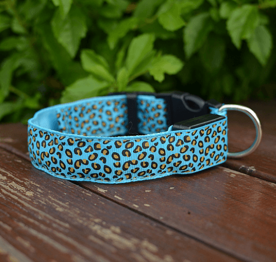 Leopard Glow-In-The-Dark Led Pet Collar: Keep Your Furry Friend Safe And Stylish!-10