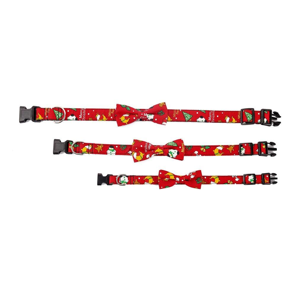 Festive Printed Christmas Dog Collar - Stylish Pet Accessory For The Holiday Season-2