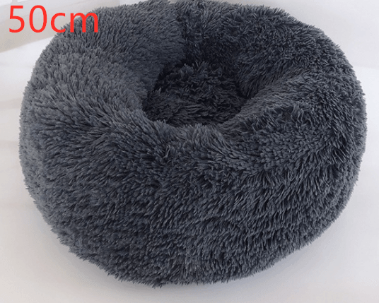 Cozy Haven: Luxurious Round Pet Bed For Winter Comfort-28