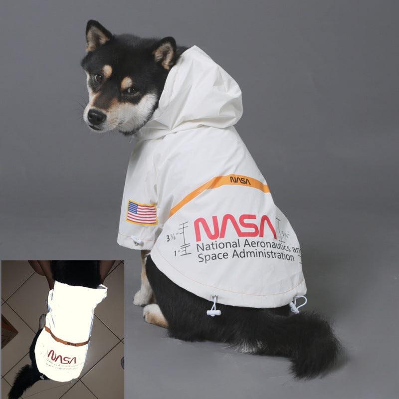 Tidestorm Reflective Space Suit Pet Raincoat-4