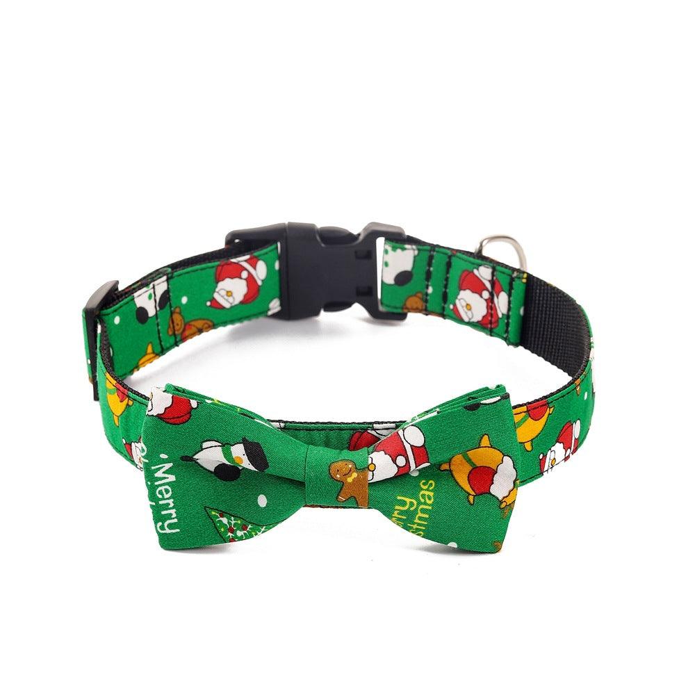 Festive Printed Christmas Dog Collar - Stylish Pet Accessory For The Holiday Season-4