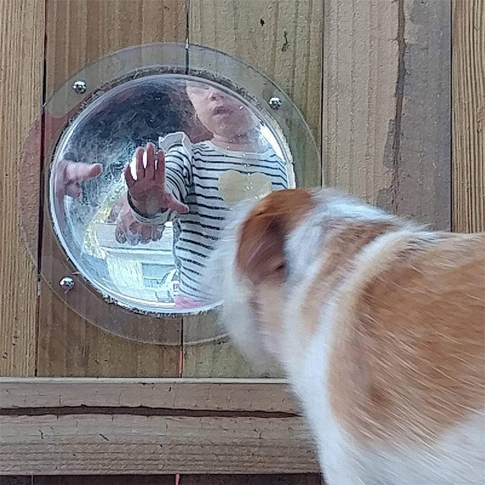 Semi-Circular Acrylic Pet Fence Window: The Perfect Peek For Your Furry Friend-2