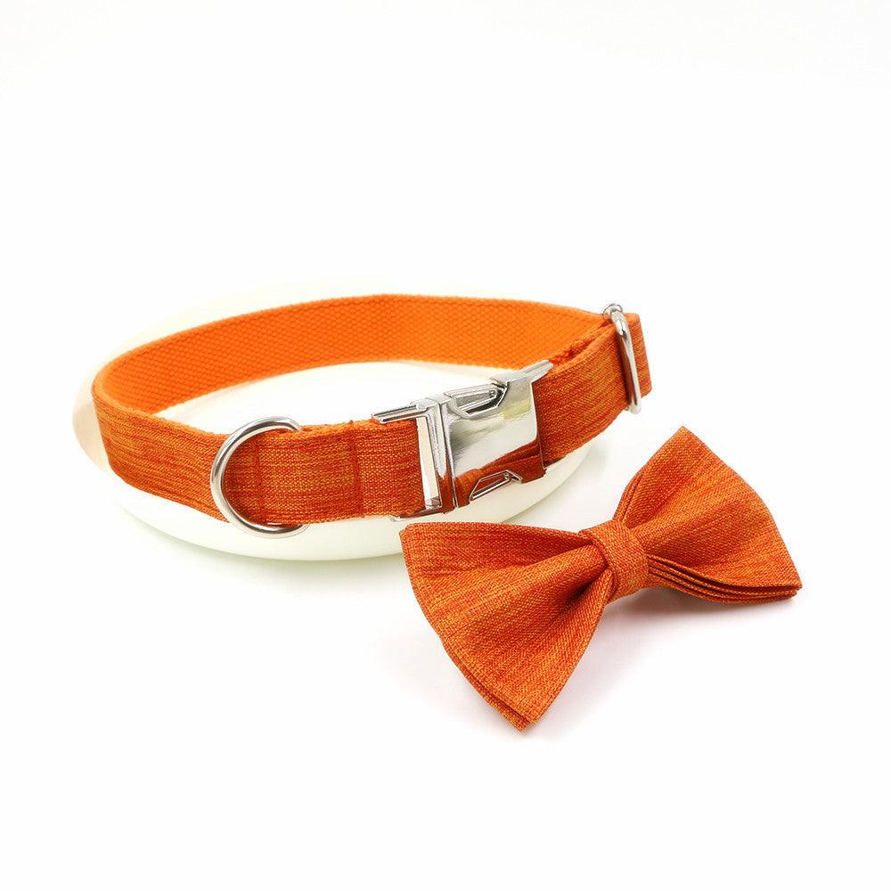 Pet Pals Orange Polyester Collar And Leash Set-0