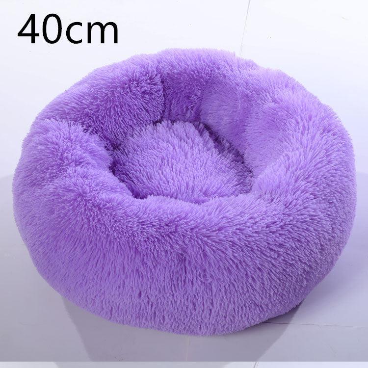 Cozy Haven: Luxurious Round Pet Bed For Winter Comfort-14