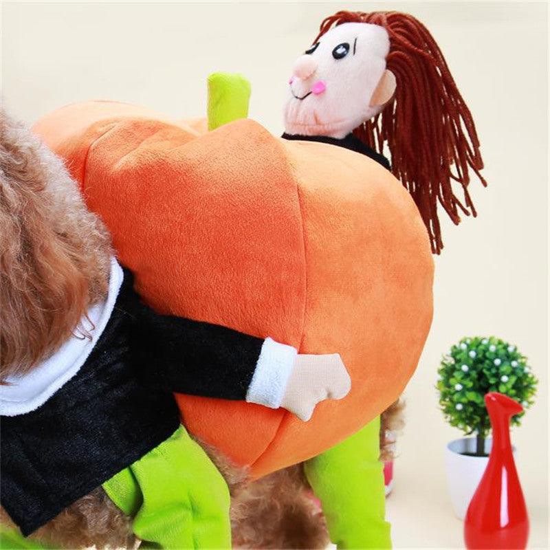 Pet Halloween Pumpkin Costume For Dogs-1