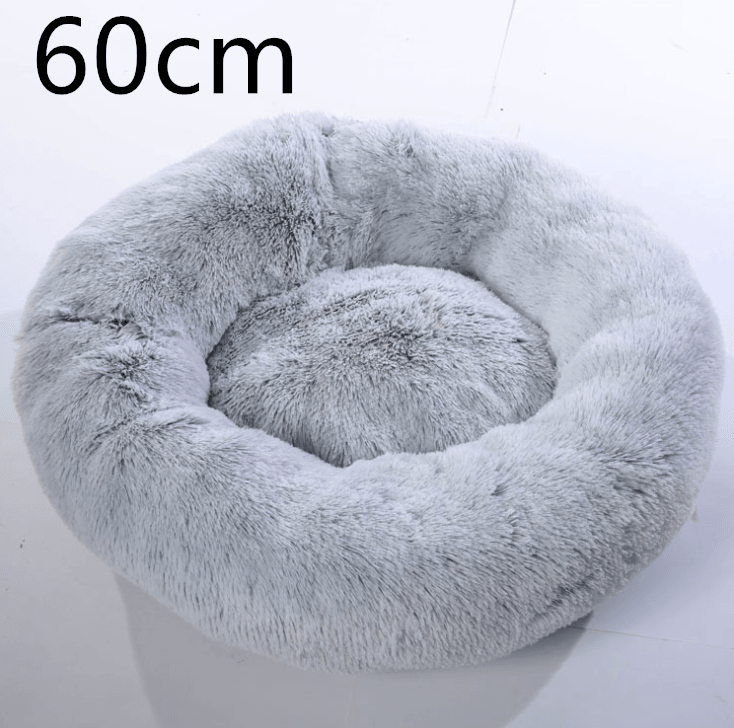 Cozy Haven: Luxurious Round Pet Bed For Winter Comfort-37