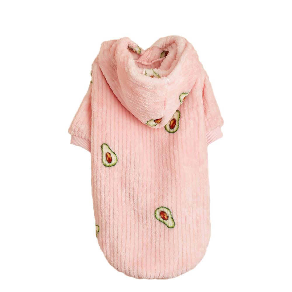Fashionable Pet Avocado Print Hoodie For Cats And Dogs-4