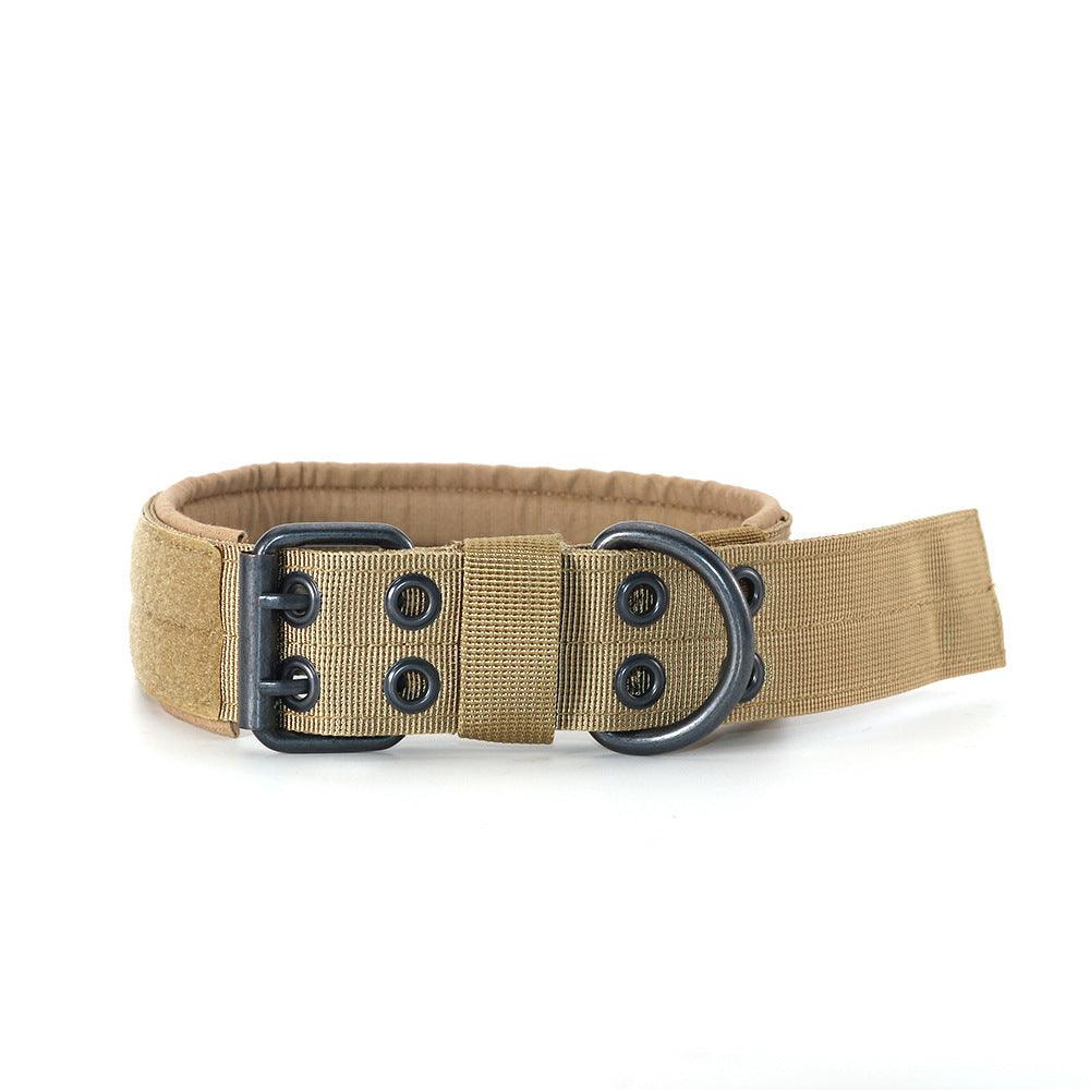 Stylish Striped Canvas Dog Collar For Medium And Large Dogs-3