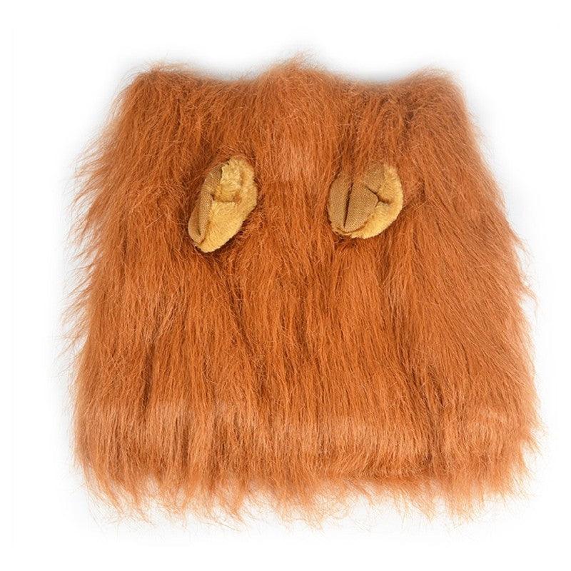Lion King Pet Cosplay Costume: Winter Warm Wig For Cats And Dogs-2