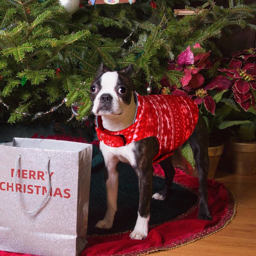 Festive Furry Friends Sweater: Christmas Pet Clothing For Small Dogs And Puppies-0