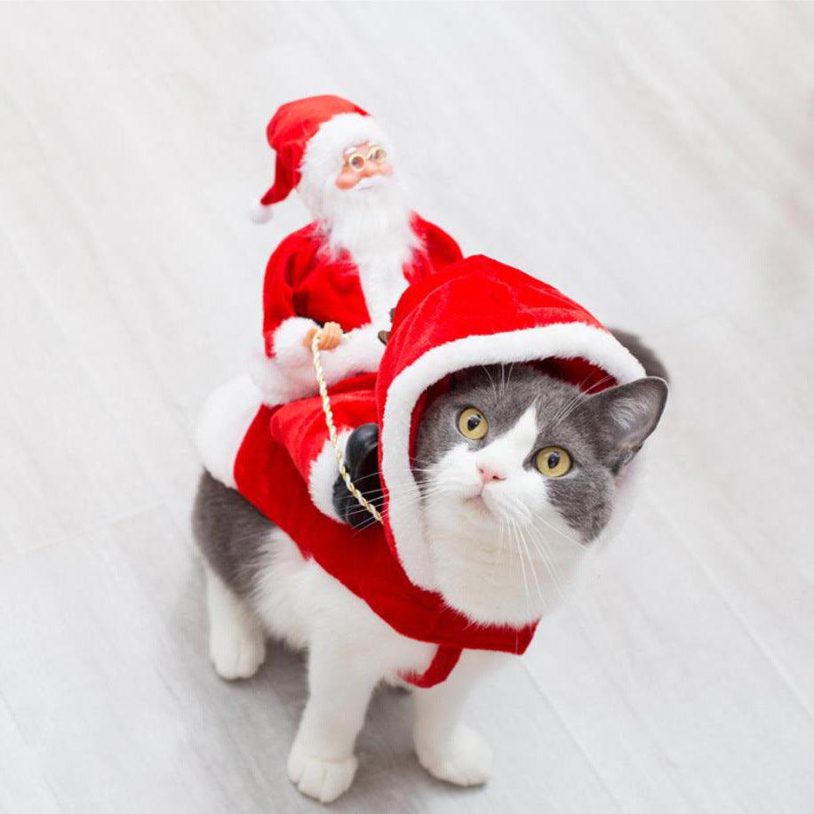 Festive Green Elf Pet Dog Christmas Costume-4