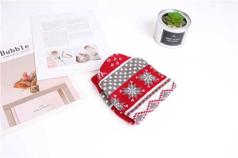 Festive Reindeer Print Christmas Dog Sweater-3