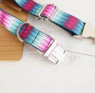Vibrant Ribbon Traction Set For Patterned Dog Collars-1