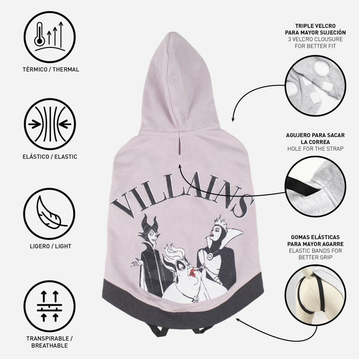 Dog Sweatshirt Disney XS Lilac-3