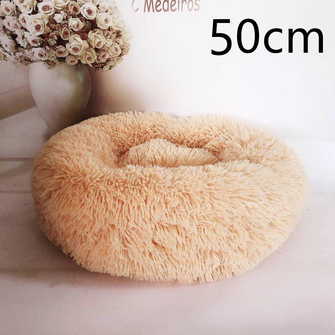 Cozy Haven: Luxurious Round Pet Bed For Winter Comfort-30